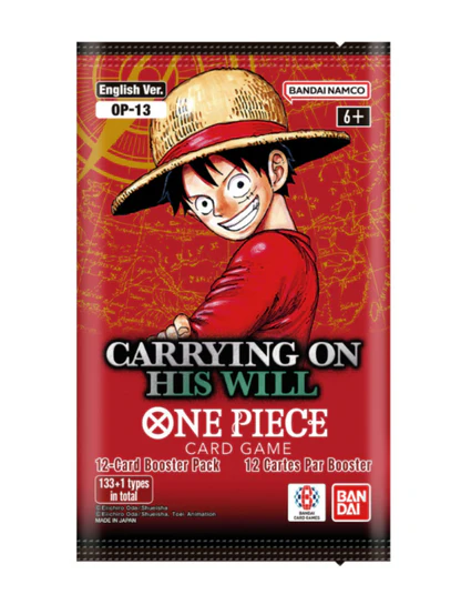 One Piece Card Game OP-13: Carrying On His Will – English Booster Pack