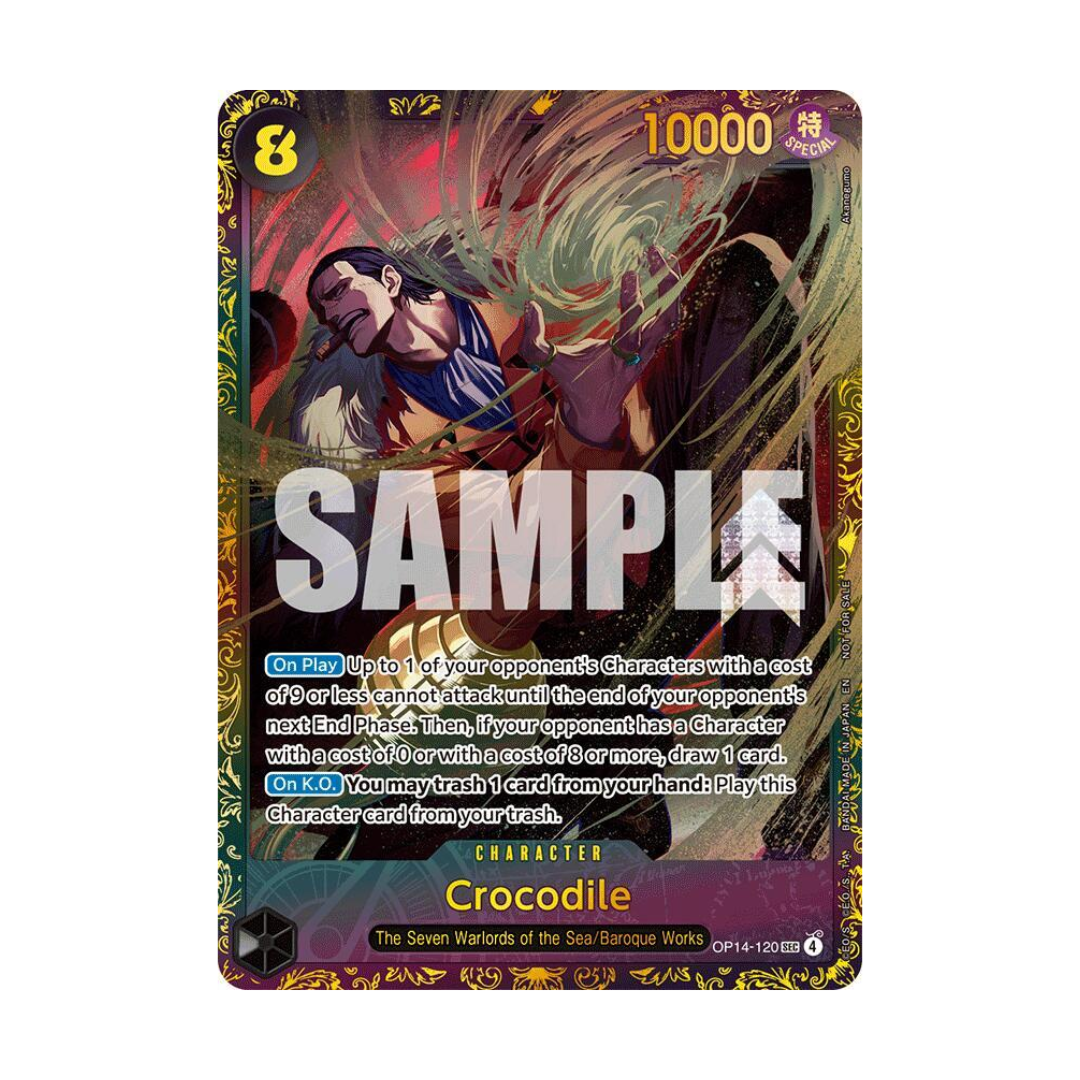 Crocodile #OP14-120 (CS26-27 Top 16 Regionals) Prize Card