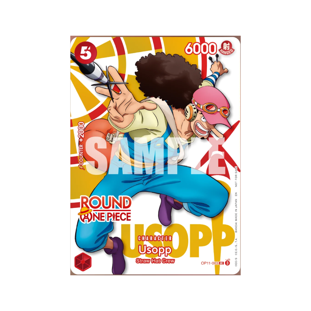 Usopp Round One Piece Promo OP11-003 – English