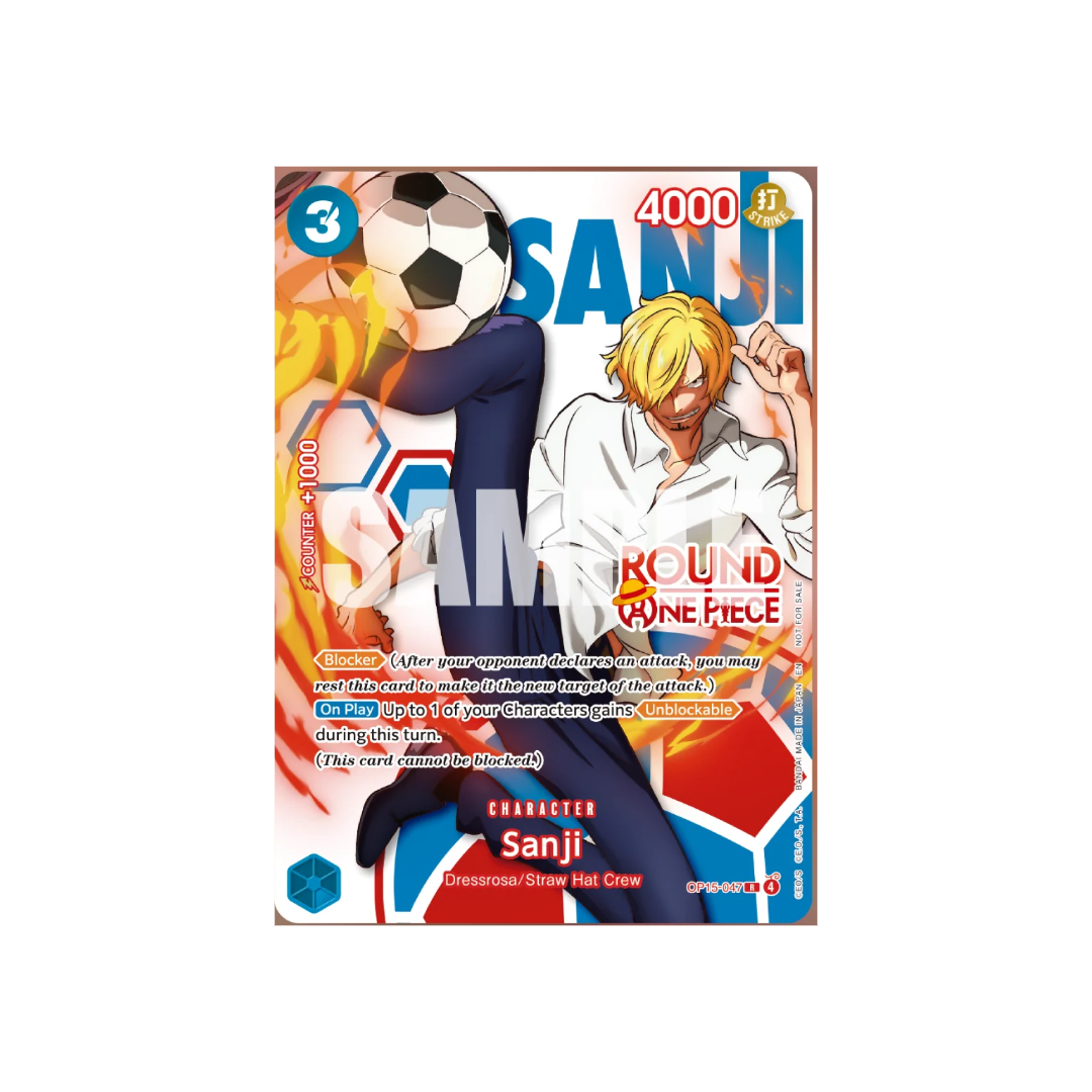Sanji Round One Piece Promo OP15-047 – English