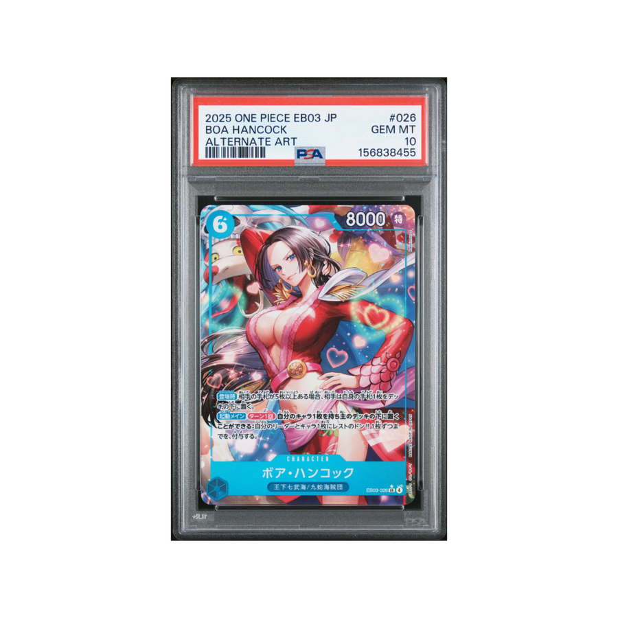 2025 ONE PIECE JAPANESE EB03 ALTERNATE ART #026 BOA HANCOCK PSA 10